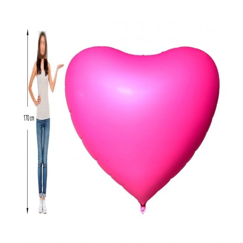   GLOBO 68" FOIL CORAZON FUCSIA