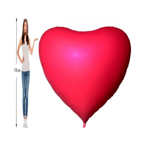   GLOBO 68" FOIL CORAZON ROJO
