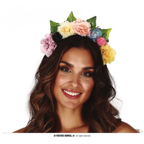 DIADEMA FLORES MULTICOLOR
