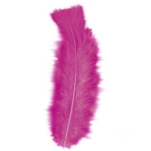   50 PLUMAS FUCSIA APROX. 10CM
