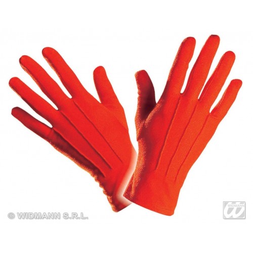   GUANTES ADULTO CORTOS ROJOS