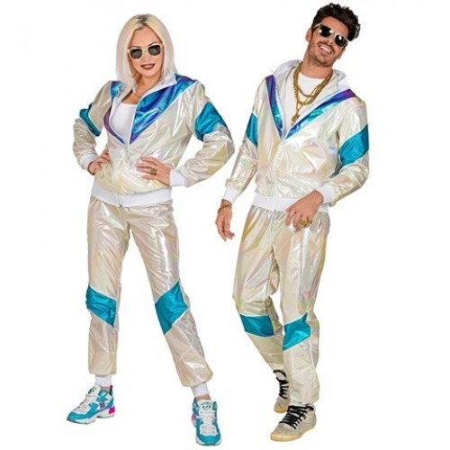  DISFRAZ T-XL CHANDAL HOLOGRAFIC AÑO80