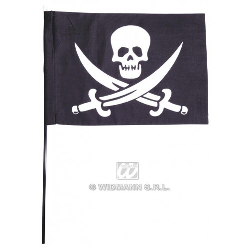 BANDERA PIRATA CON PALO