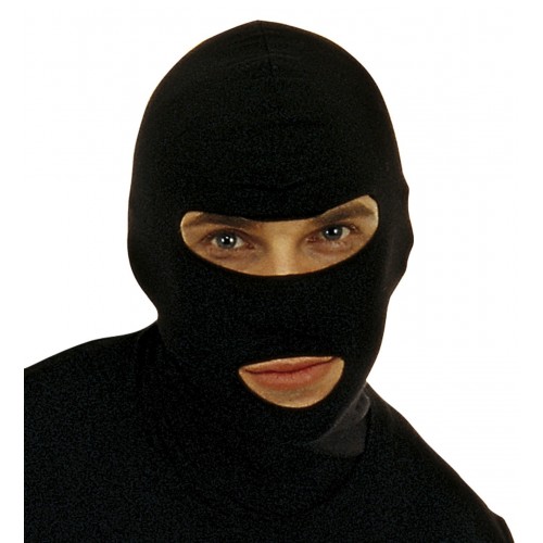 CAPUCHA TELA NINJA NEGRA