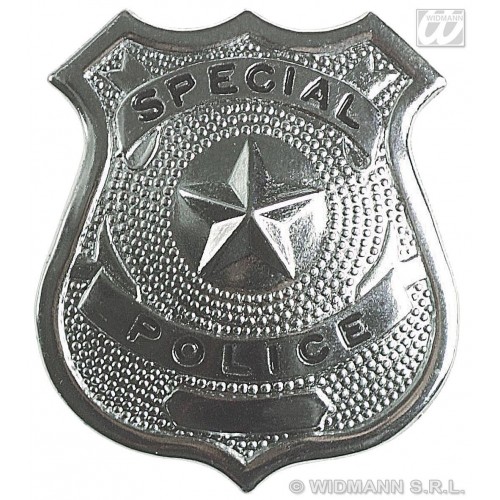 PLACA ESPECIAL POLICIA 8CM