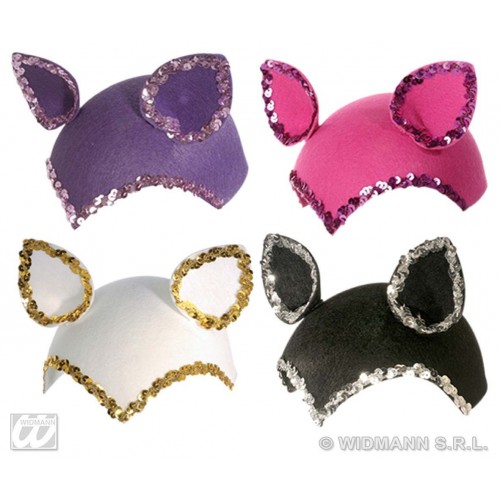 CASQUETE GATO C/LENTEJUELAS