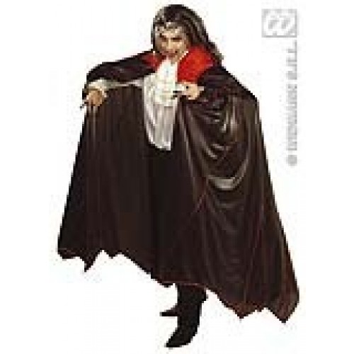 $D CAPA ADULTO DRACULA NEGRA CUELLO RO