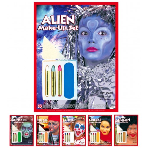 $D SET MAQUILLAJE PERSONAJES SURTIDOS