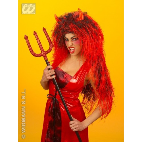 PELUCA DEMONIO EXTRALARGA HALLOWEEN