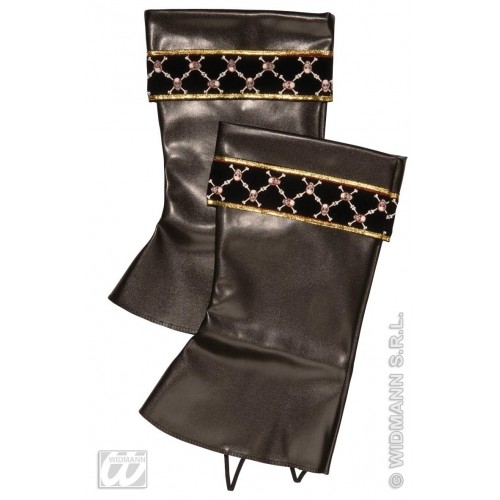 CUBRE BOTAS PIRATA C/CALAVERAS