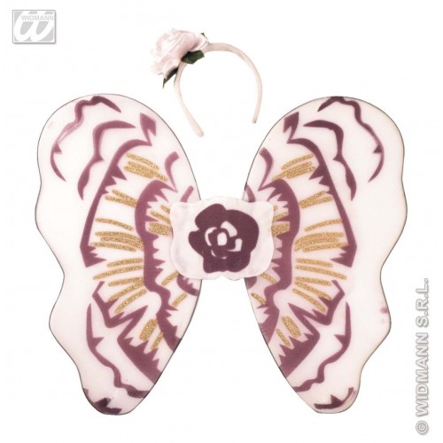 $D ALAS MARIPOSA C/DIADEMA C/FLOR