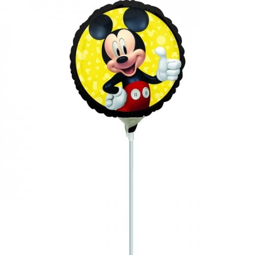   GLOBO 9" PALO FOIL RND MICKEY