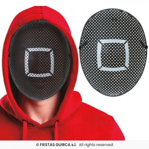 MASCARA NEGRA JUEGO GAMER CUADRADO