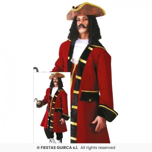 DISFRAZ T-XXL CAPITAN PIRATA GARFIO