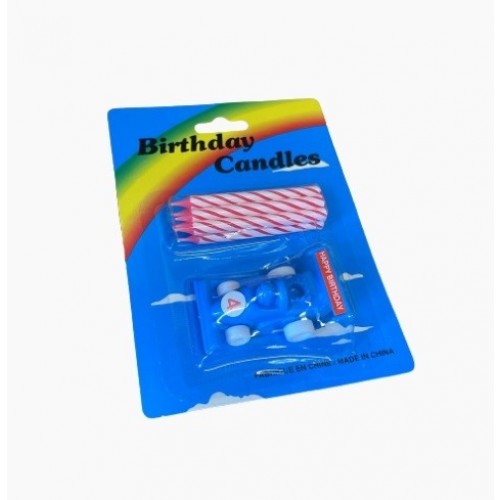   BLISTER SOPORTE COCHE 6 VELAS 6CM