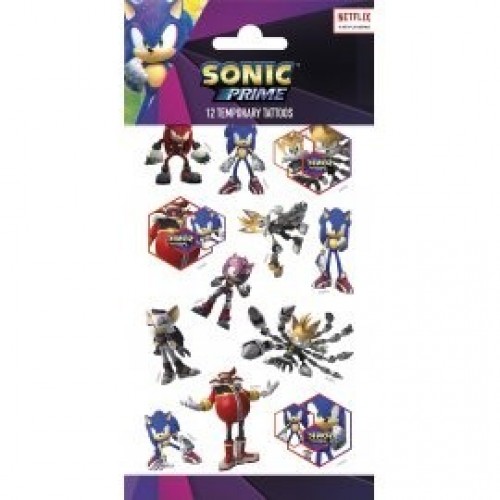   12 TATUAJE CALCOMANIA SONIC