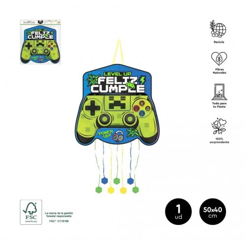   PIÑATA SILUETA MANDO GAMER 45X35CM