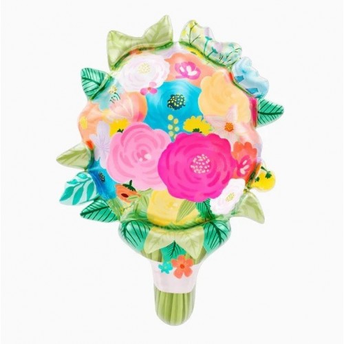 GLOBO 31" FOIL FORMA RAMO FLORES