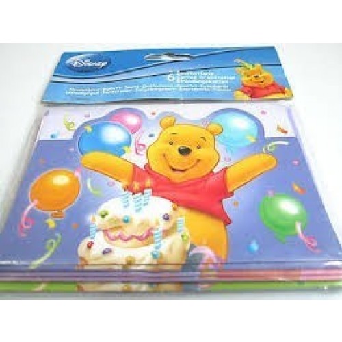 4X1 PAQ.6/U INVITACION C/SOBRE WINNIE