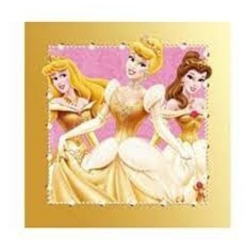 $E 20 SERVILLETAS PRINCESA ORO 33CM