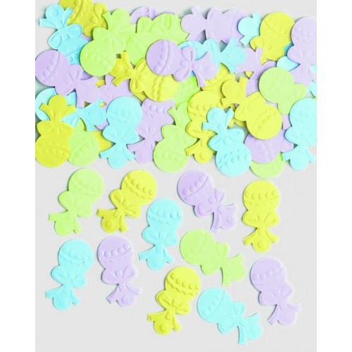 PAQ.CONFETI SONAJEROS COL.PASTEL