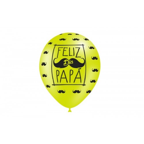 8 GLOBOS 11" 11263 FELIZ DIA PAPA