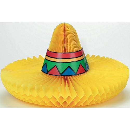 CENTRO MESA SOMBRERO MEXICANO 36X20CM
