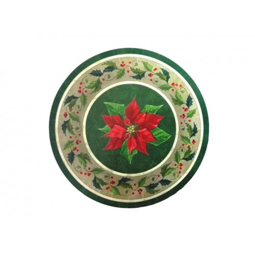 $PAQ.8/U PLATO PASCUA ROJA 17,8CMS