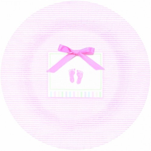 PAQ.8/U PLATO BABY GIRL PIES ROSA 17,8CM