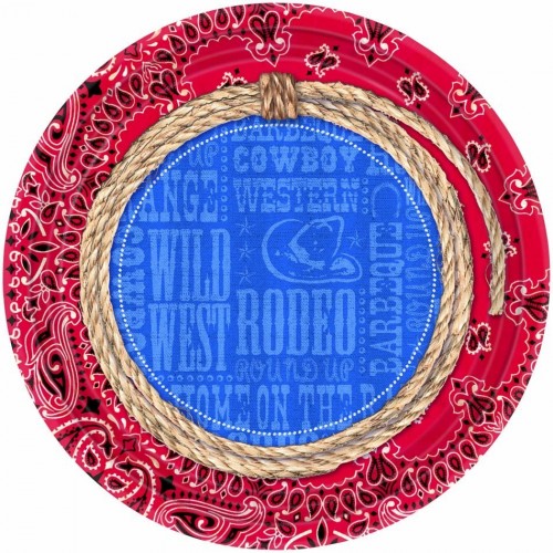 PAQ.8/U PLATO VAQUERO RODEO 17,8CM
