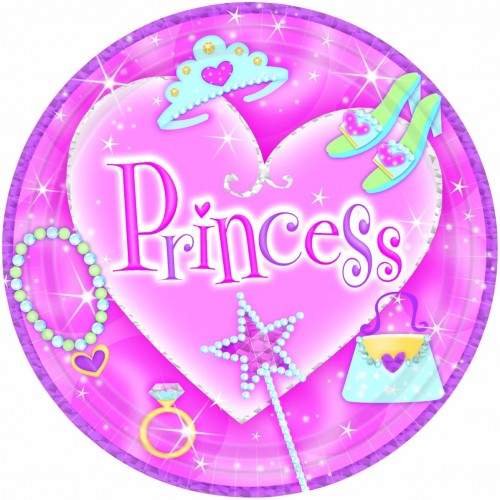 PAQ.8/U PLATOS PRINCESS ROSA 22,9CMS