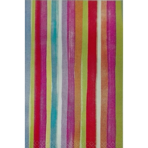 MANTEL PAPEL RAYAS ARCO IRIS 137X259CM