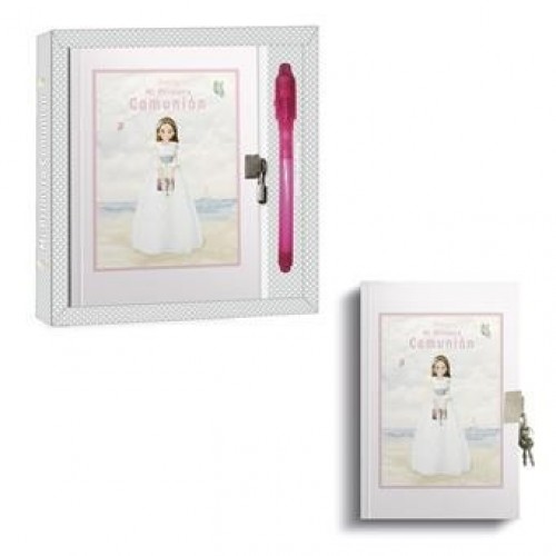 DIARIO BOLIGRAFO NIÑA COMUNION PLAYA