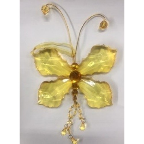 COLGANTE MARIPOSA ACRILICA COBRE 17CM