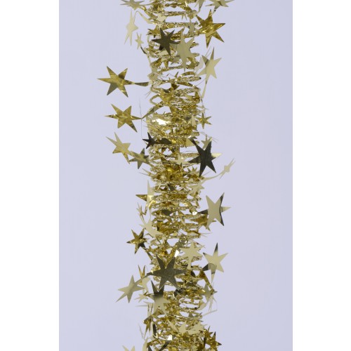 $E GUIRNALDA ESPIRAL C/ESTRELLAS ORO 7,5