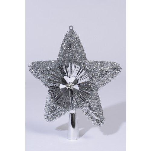 PUNTAL ARBOL ESTRELLA ESPUMILLON PLATA