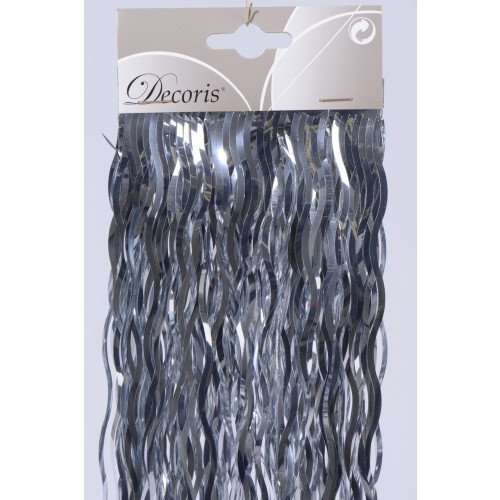 $D CABELLERA ONDAS BRILLANTE PLATA 50X40