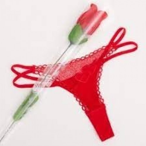 ROSA ROJA TELA C/TANGA