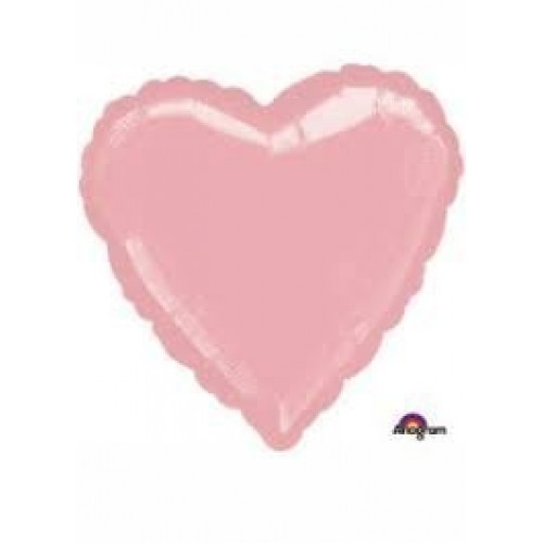   GLOBO 18" FOIL CORAZON ROSA PERLAD