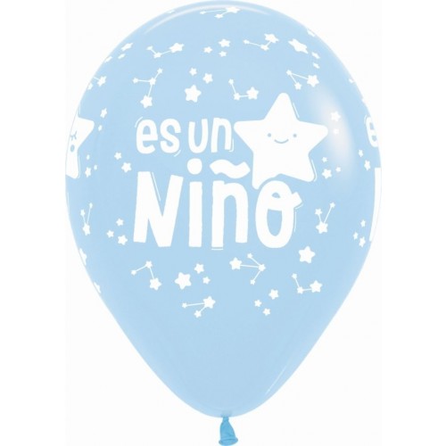 12 GLOBOS R12" ES UN NIÑO ESTRELLAS