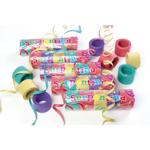 25 ROLLOS SERPENTINA ESPECIAL