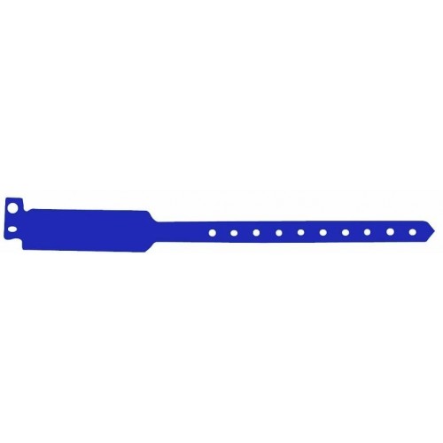 100 PULSERAS PLASTICO AZUL