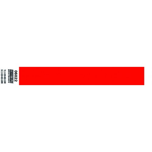 100 PULSERAS PAPEL ROJO