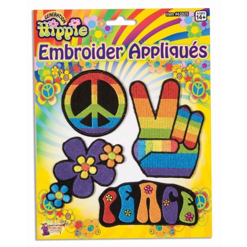 BLISTER 4/U PARCHE ROPA HIPPIE
