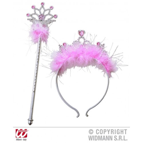 BLISTER TIARA VARITA MARABU PRINCESA