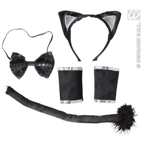 SET GATO ADULTO OREJA PAJARITA COLA PUÑO