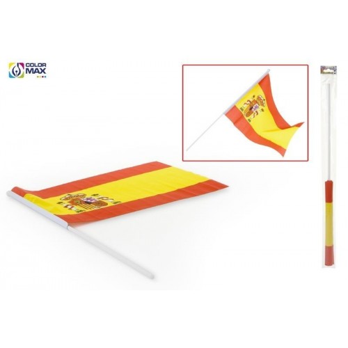 BANDERA ESPAÑA 30X45CMS C/PALO