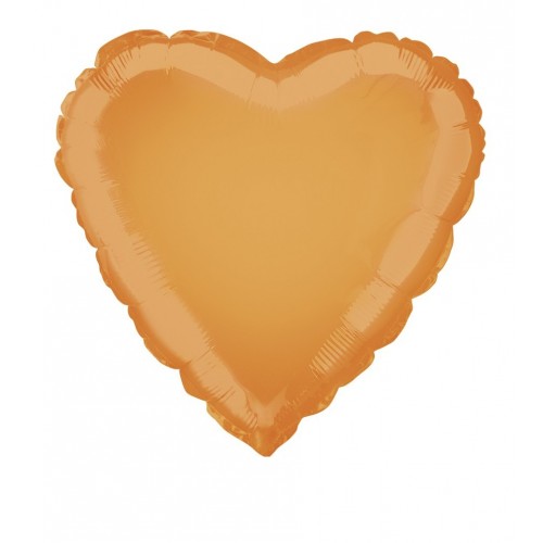   $E GLOBO 18 FORMA CORAZON NARANJA