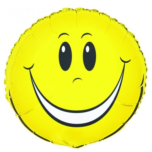 GLOBO HELIO REDONDO SMILES AMARILLO
