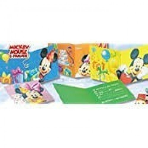 $D  6 INVITACIONES DISNEY MICKEY